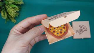 🍕DIY Crafts Mini Pizza Box! 📦Easy and Simple! - Step by step