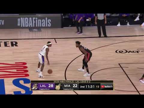 #RajonRondo game 6 of the 2020 #NBAFinals: 19 points + 4 ast + 4  rebs + 1 stl (10/11/2020).