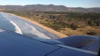 preview picture of video 'Virgin Australia B737-800 approach landing @ HBA Hobart'