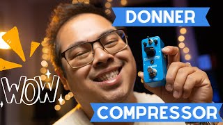 Video thumbnail for SURPRISING! DONNER COMPRESSOR GUITAR PEDAL - Sounds GREAT at an Under $50 Price! by Tran Bros