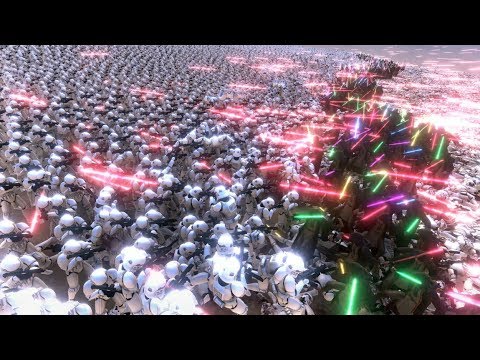 2500 JEDIS VS 12000 STORM TROOPERS   Ultimate Epic Battle Simulator