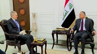 رئيس مجلس الوزراء السيد مصطفى الكاظمي يستقبل السفير الأمريكي في بغداد