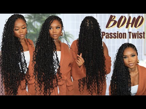 BOHO PASSION TWIST | HOW TO PART YOUR HAIR | EASY...