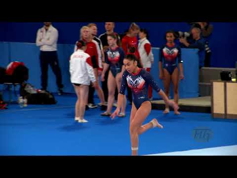LAANAYA Isma (FRA) W - 2019 Trampoline Worlds, Tokyo (JPN) - Qualification Tumbling R1