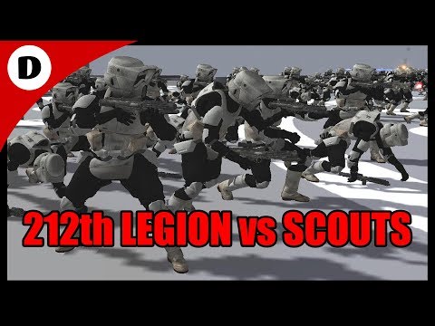 212th CLONE LEGION vs SCOUT TROOPERS ~ Star Wars Mod Tournament (DAY 7)