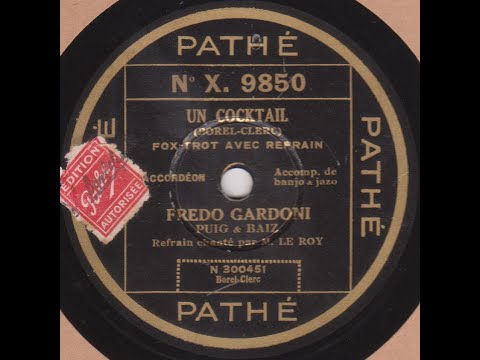 Fredo Gardoni   " un cocktail "   1929