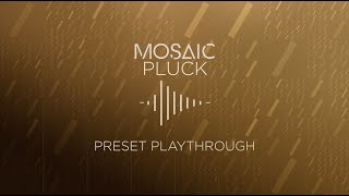 Video thumbnail for Mosaic Pluck - Preset Playthrough | Heavyocity by Heavyocity Media