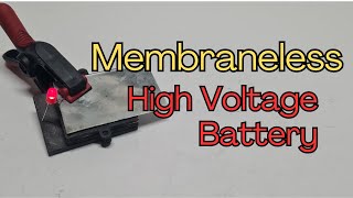 DIY high voltage zinc battery without Separator
