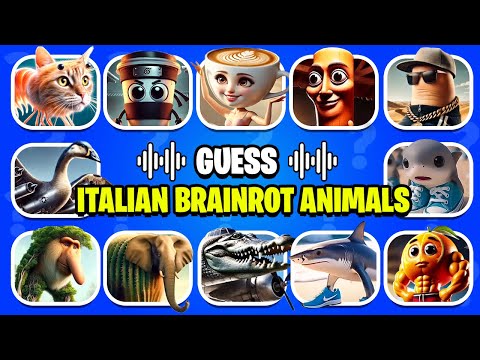 Guess ITALIAN BRAINROT Animals Memes | Ballerina Cappcuccina, Tung Tung Sahur, Lirili Larila