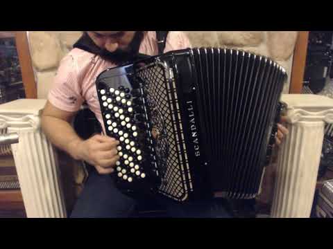 SCANCROSUPBALK - Black Scandalli Cromo Superior Balkan Chromatic Button Accordion LMMH 93 140 $12999