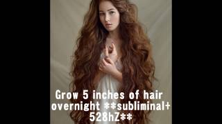 Grow 5 Inches Of Hair OVERNIGHT !!100% GUARANTEED!! **affirmations + 528hZ frequency**