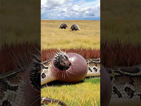 Never Underestimate a Porcupine 🦔🔥 The Snake’s Fatal Mistake!