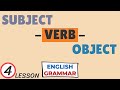 Subject Verb Object Word Order Basic English Grammar English Learning Video