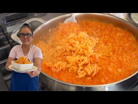 COMO HACER ARROZ ROJO A LA MEXICANA 🇲🇽 Fácil y delicioso