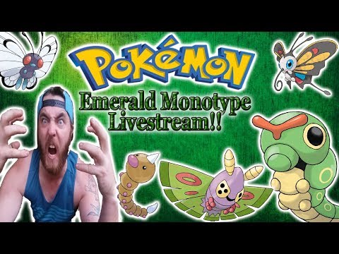 POKEMON EMERALD MONOTYPE Playthrough - Dawson Gaming Live Stream