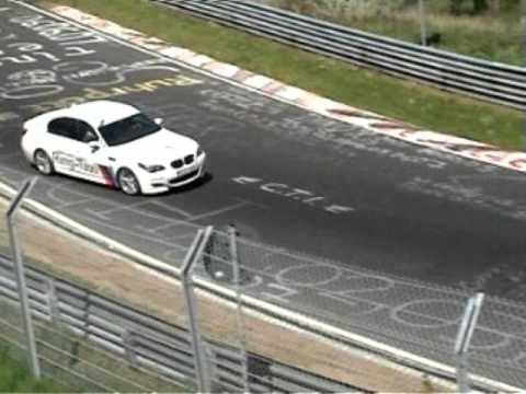 Sabine Schmitz BMW M5 Ring Taxi Drifting at Breidscheid Nurburgring
