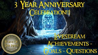 3 Year Anniversary of the Channel Party Celebration - Achievements - Goals - Questions [Livestream]