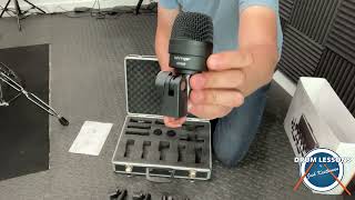 Video thumbnail for BC 1200 Behringer Drum Microphones Unboxing by Drum Lessons by Josh Kastleman