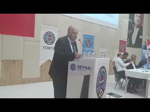 Şube Başkanı Halil Çekin, TÜMTİS Adana Şubenin 11. Olağan Kongresinde Konuştu. 