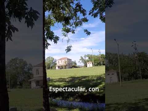 Azcuénaga 🏍️ y su estación de 2 pisos, San Andrés de Giles, provincia de Buenos Aires 🇦🇷