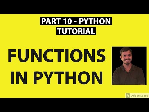 Part 10 Python Tutorial Functions In Python With Examples