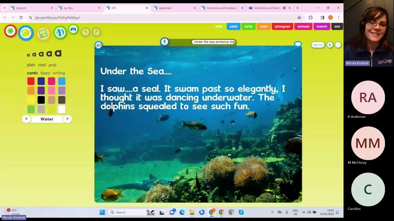 Using Just2easy for monitoring and feedback