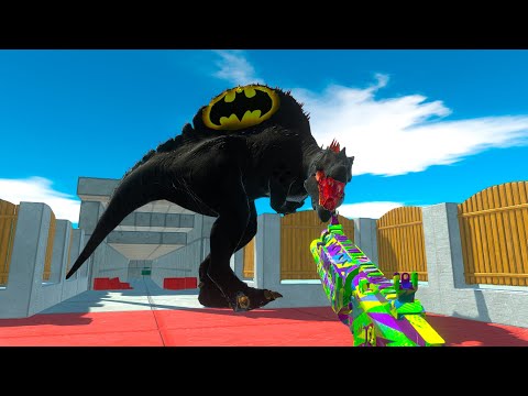 FPS DEATH RUN vs SPINOSAURUS BATMAN - Animal Revolt Battle Simulator
