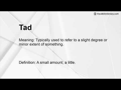 Tad Meaning