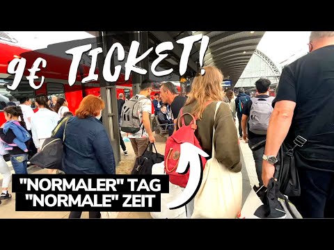 9 Euro Ticket Erfahrung mit der Deutschen Bahn. Überfüllt oder OK? Normaler Tag, Normale Uhrzeit.