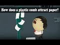 How does a plastic comb attract paper? | #aumsum #kids #science #education #children