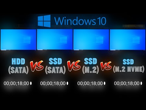 Windows 10 HDD vs SSD vs M.2 vs NVMe Boot Time Comparison