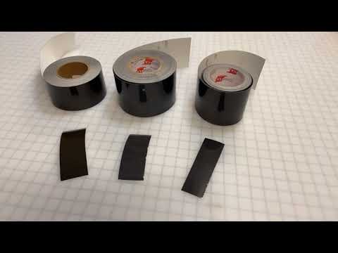 Black Reflective Tape - Brightness Comparison - Bright Brighter Brightest