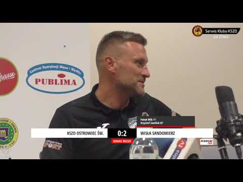 Konferencja prasowa po meczu KSZO - Wisła Sandomierz (28.08.2019 r.)