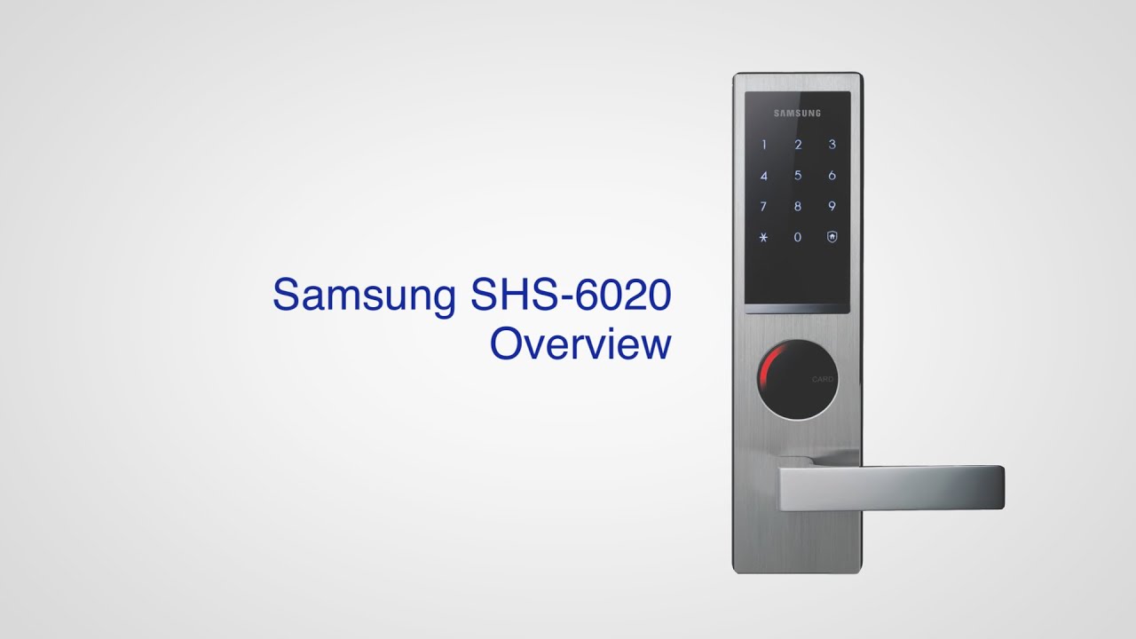 Замок дверной Samsung SHS-H635 FBS/EN (6020) врезной, с ручкой