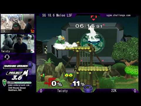SG at GU 18.6 Melee LF - Twisty (Falco, Jigglypuff) vs 22K (Sheik)