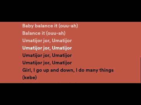 D jay, Mr Eazy   balance it remix lyrics