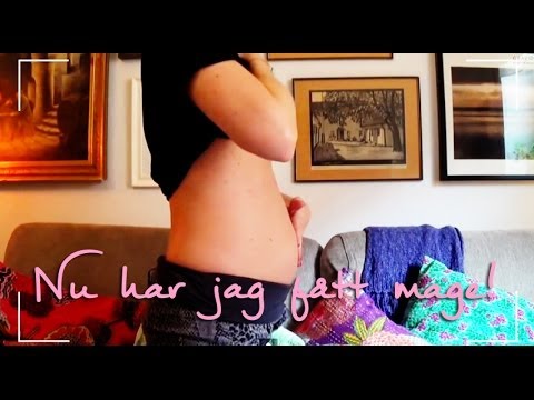 Magen har landat! - Vanja gravid v. 22