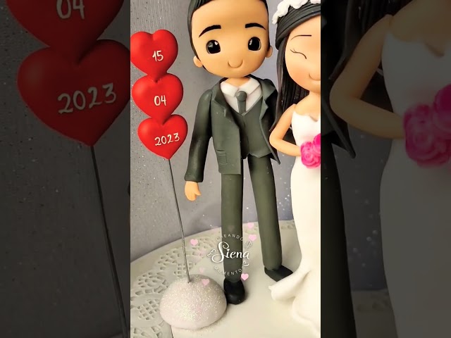 Vídeo relacionado con WiDream 2 Pares Decoración de Estatuilla de B-oda, Estatuillas Boda Miniaturas Decorativas, Mini Muñecos de Pastel de Boda para Escena DIY, Figura Pastel B-oda Para Fiesta, Aniversario San Valentín