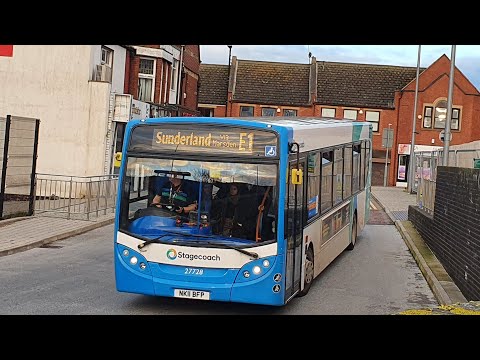 Morning Coastline: Route E1 | NK11BFP/27728 - Stagecoach North East: Dennis Enviro 300