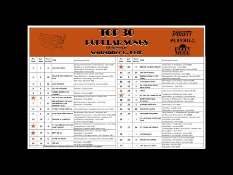Top 30 Singles Weekly Countdown (1930-09-06)