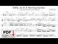 “Softly As In A Morning Sunrise” - Lou Donaldson Alto Sax Solo Transcription