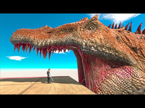 GIANT SPINOSAURUS FEEDING - Animal Revolt Battle Simulator