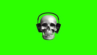 Rotating Skull #2 / Green Screen - Chroma Key