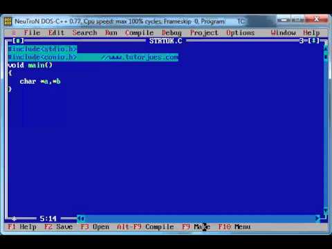 Basic Program In C In Tamil