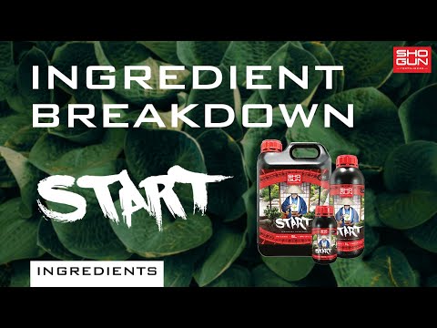 Ingredients Breakdown SHOGUN Start - A Young Plant Nutrient