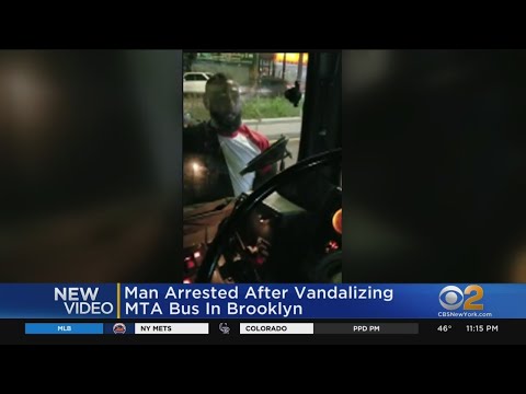 Man Arrested After Vandalizing MTA Bus In Brooklyn