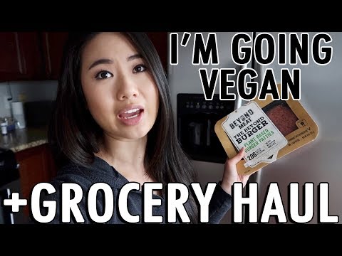 I'm Going Vegan | First Vegan Grocery Haul | Veganism Announcement | Vegan Lifestyle Plan Video