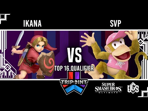 Tripoint Smash 200  -  Top 16 Qualifier  -  Ikana(Young Link) Vs. SVP(Diddy Kong)