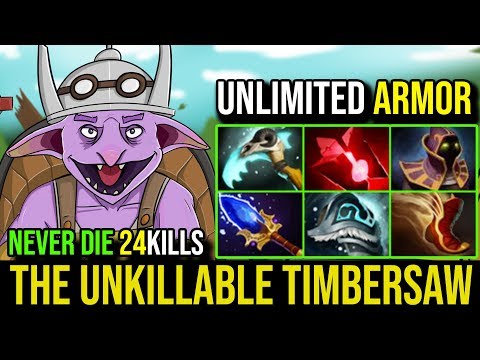 The Unkillable [Timbersaw] Unlimited Armor 1Vs3 Epic WTF Super Pro 24Kills By Moo Dota 2 Highlights