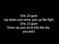 21 Guns By Green Day (LYRICS) 